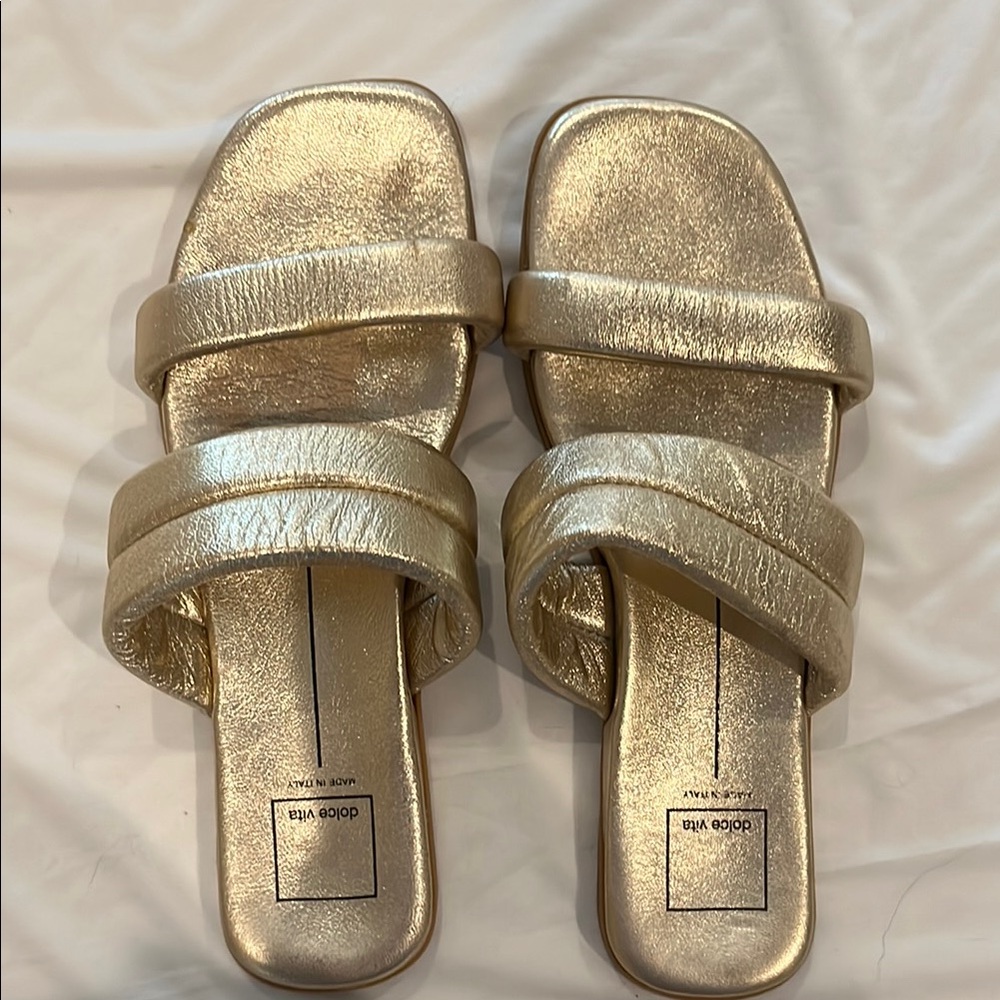 Dolce Vita Metallic Gold Women's Sandals